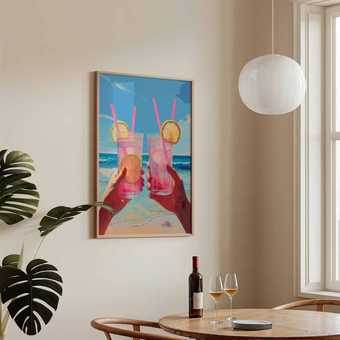 Zomerse Strandcocktail Poster-WallArtistic