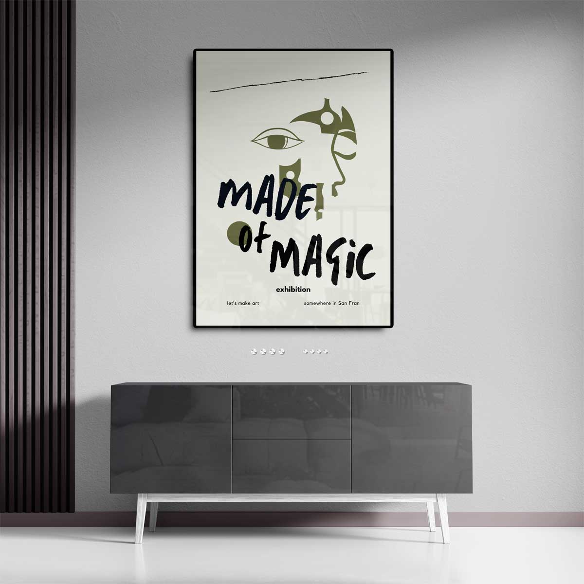 Made of Magic kunsttentoonstelling poster