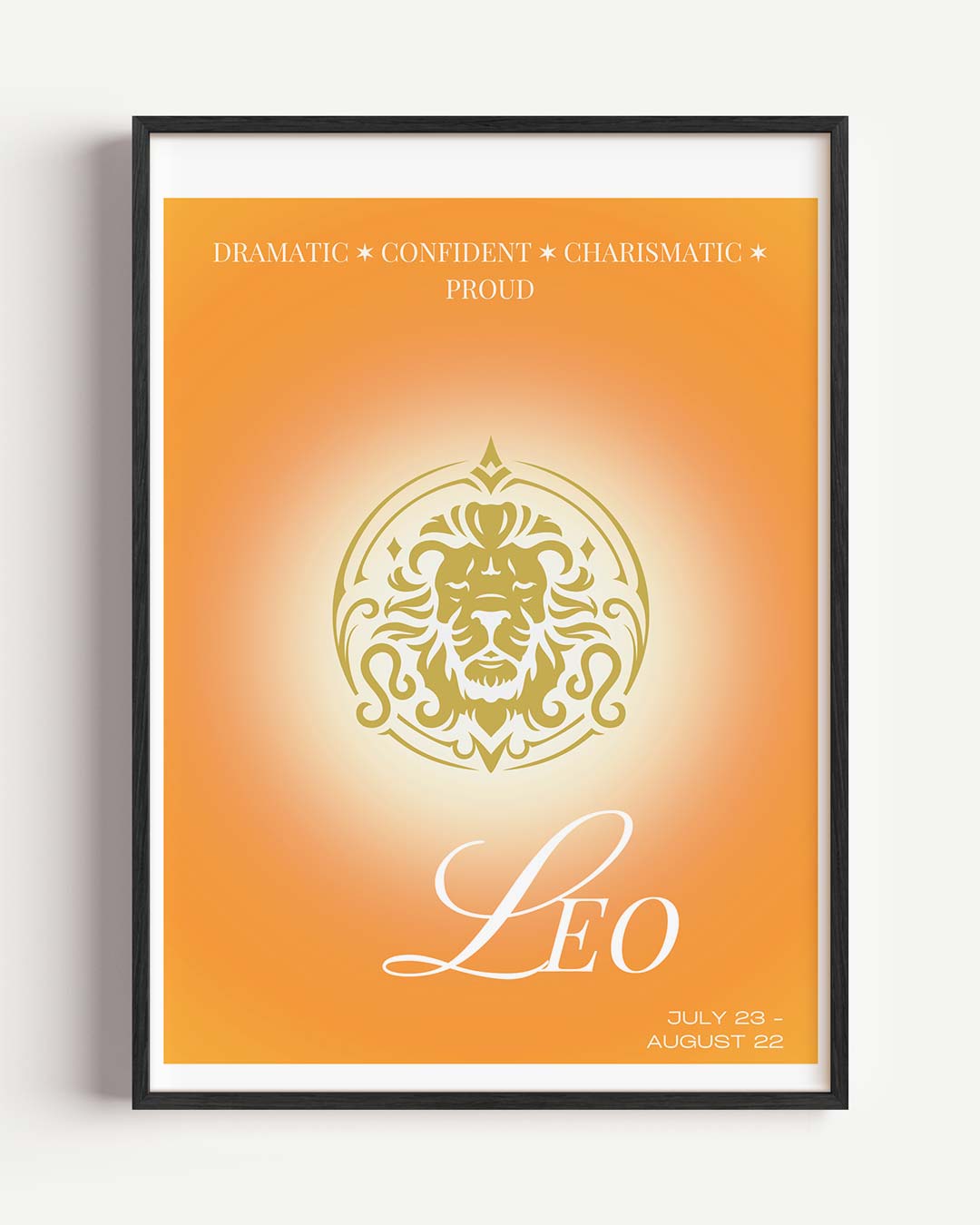Leeuw - Sterrenbeeld Poster