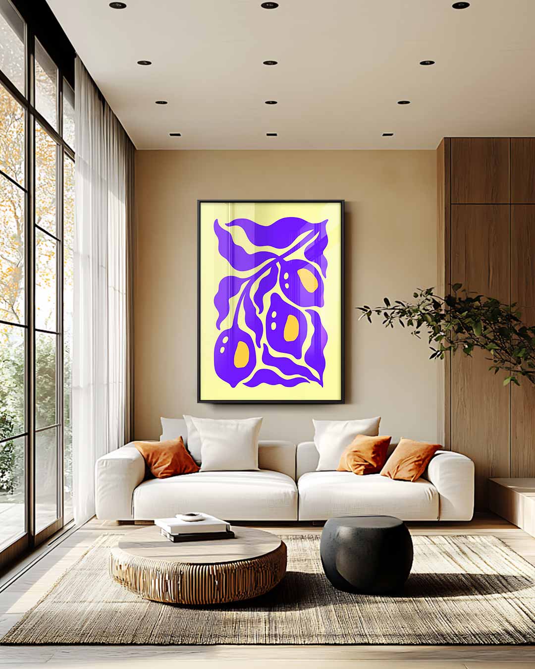 Speelse Citroenen Kunstwerk-canvas-dibond-plexiglas-wanddecoratie-WallArtistic