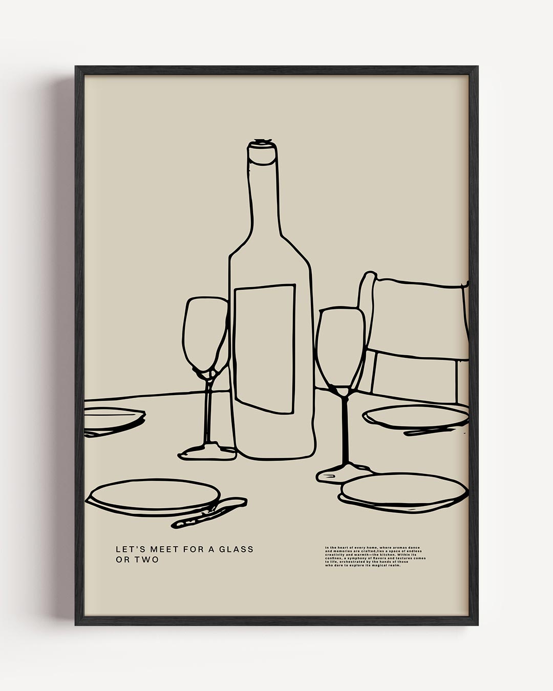 Gezellige Wijnmomenten Poster-WallArtistic