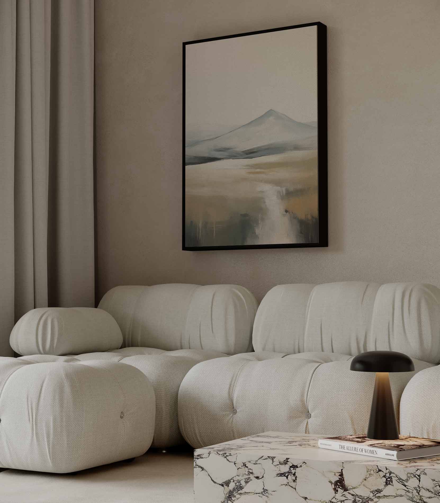 Hemelse Bergtaferelen Kunstwerk-canvas-dibond-plexiglas-wanddecoratie-WallArtistic