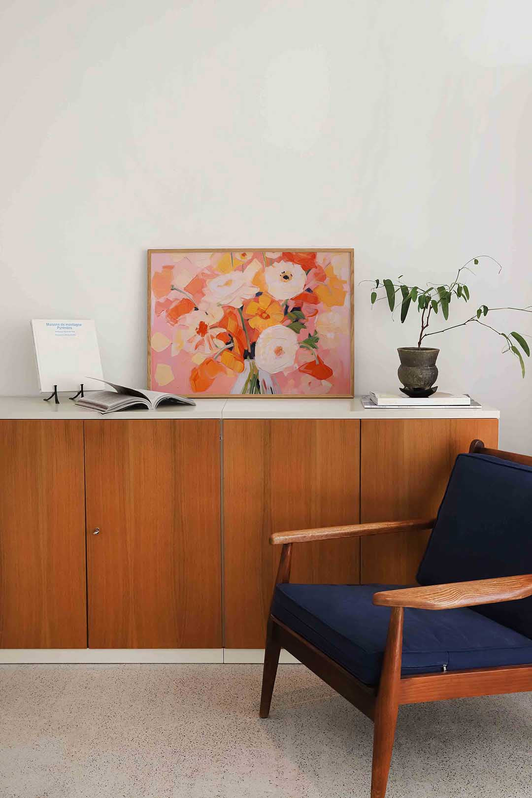 Bloemen in vaas Poster