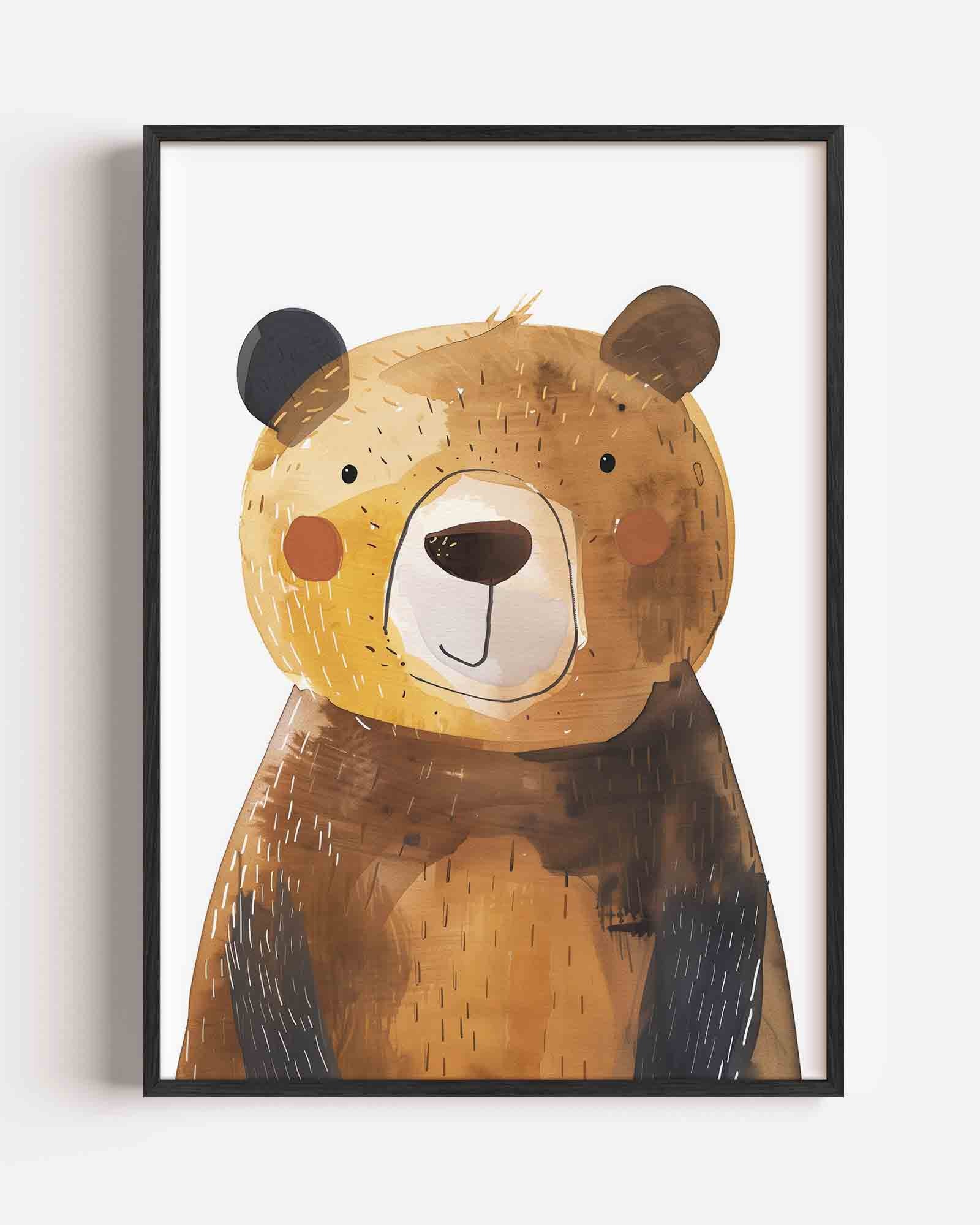 Bruine beer Poster