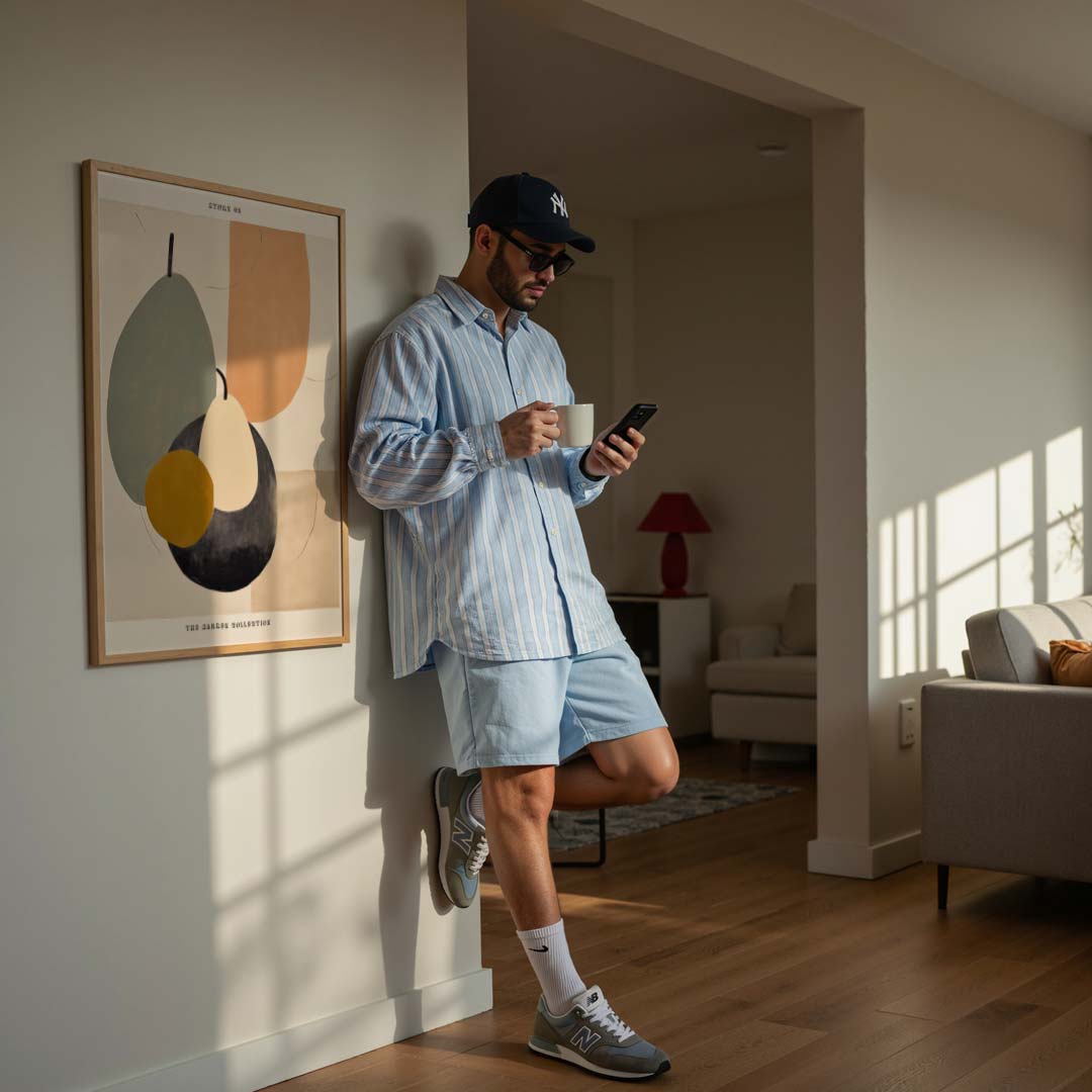 Abstracte Fruitvormen Poster-WallArtistic