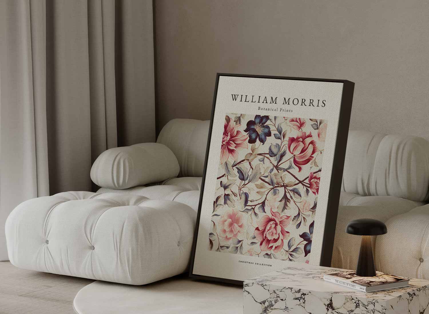 Bloemrijke Botanische Prints Kunstwerk-canvas-dibond-plexiglas-wanddecoratie-WallArtistic