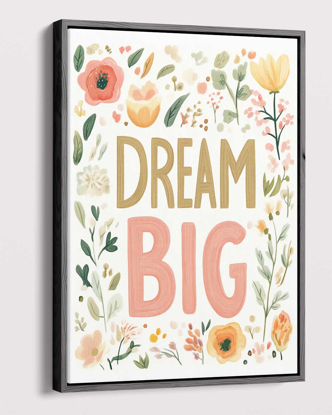 Dream Big Bloemenposter Kunstwerk-canvas-dibond-plexiglas-wanddecoratie-WallArtistic