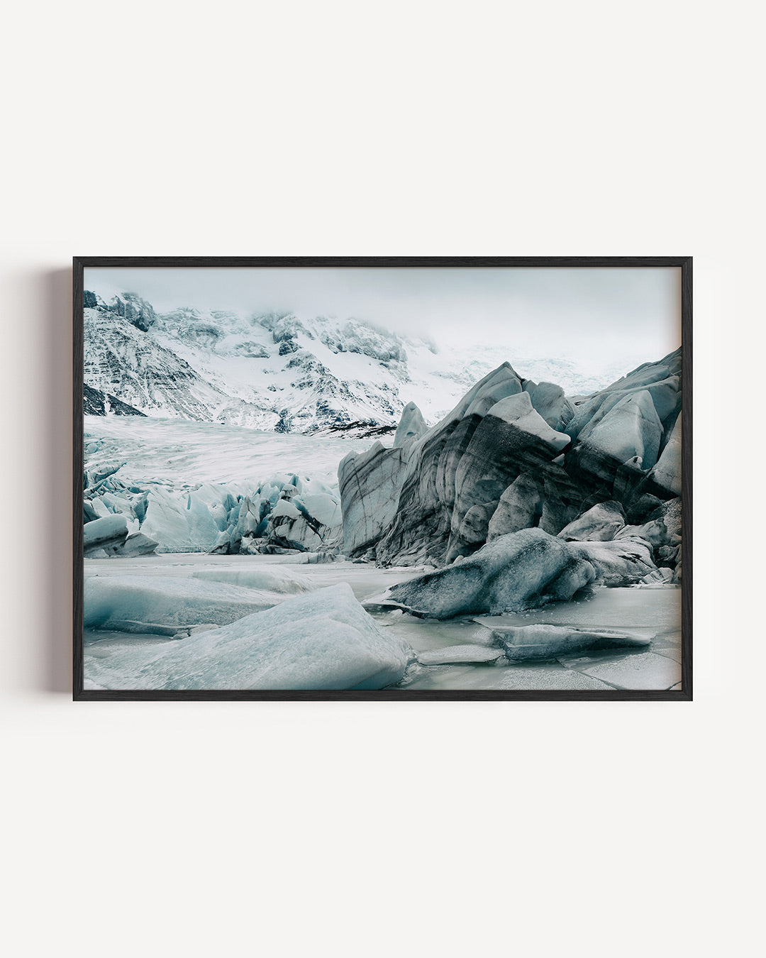 Ijslandschap met gletsjer Poster