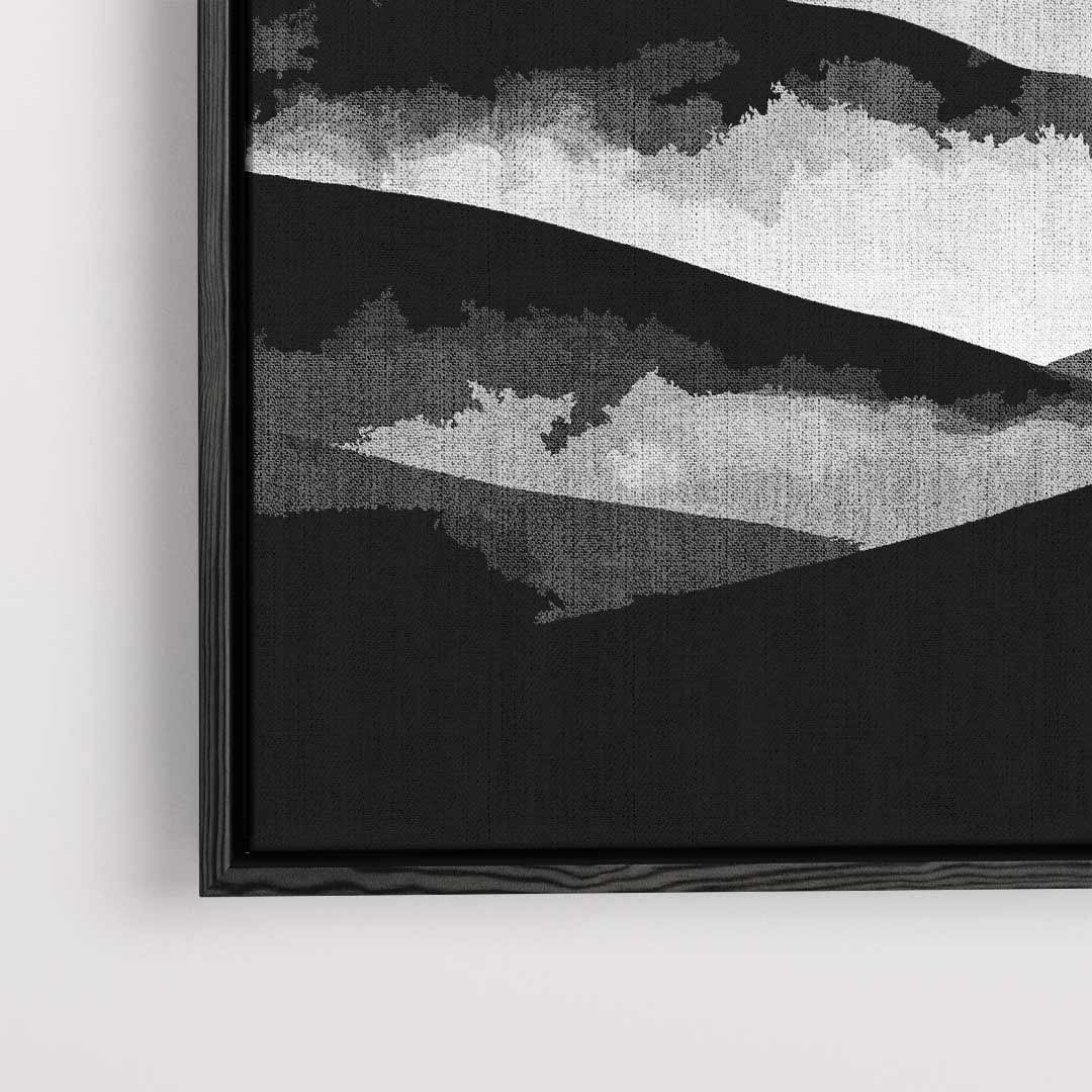 Mystieke Bergsilhouetten Kunstwerk-canvas-dibond-plexiglas-wanddecoratie-WallArtistic