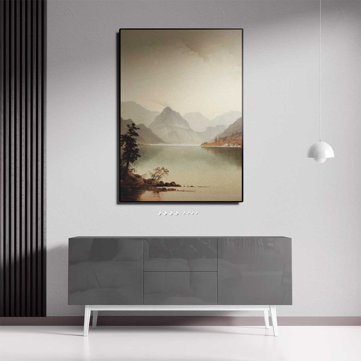 Droomachtig Berglandschap Kunstwerk-canvas-dibond-plexiglas-wanddecoratie-WallArtistic