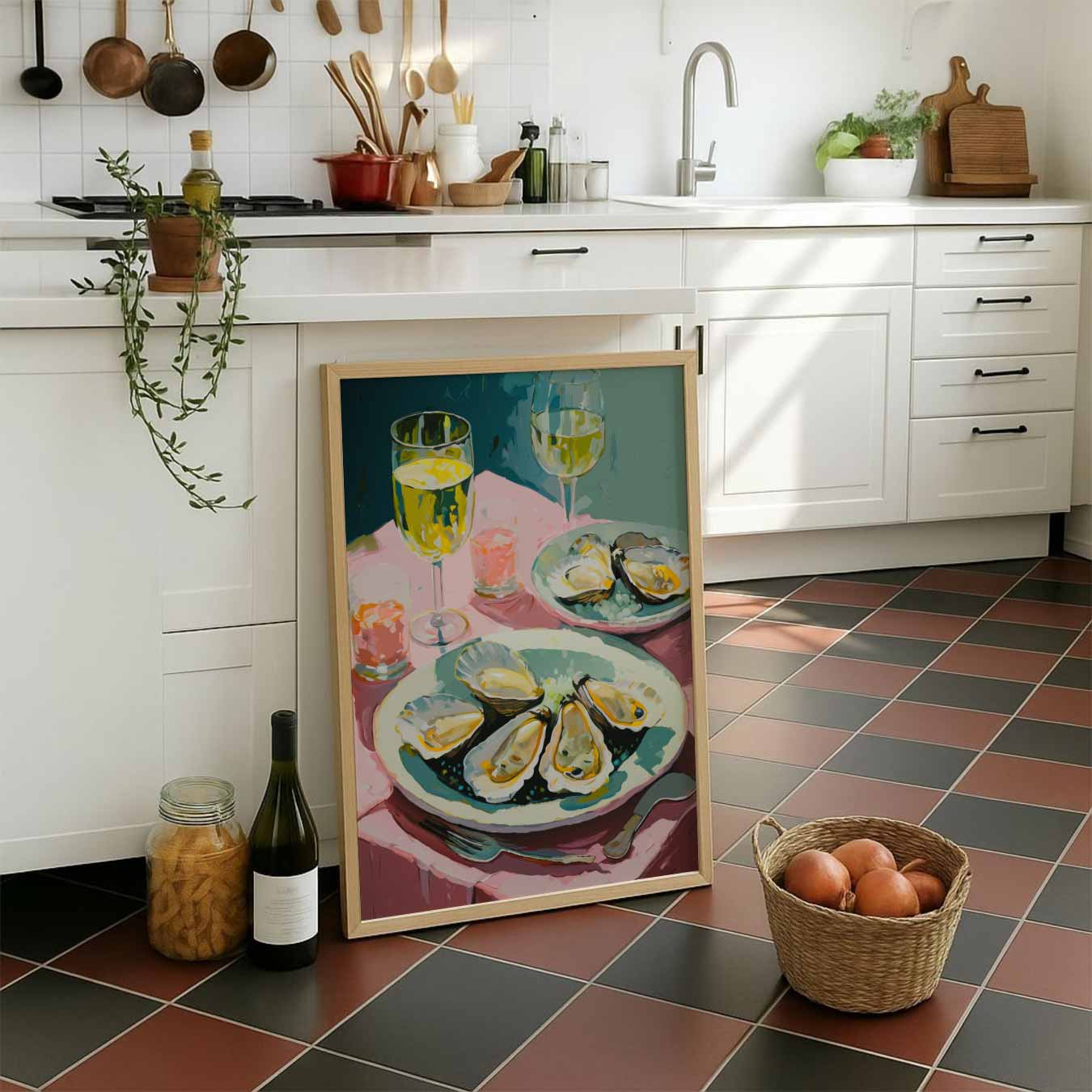 Elegante Oester Avond Poster-WallArtistic