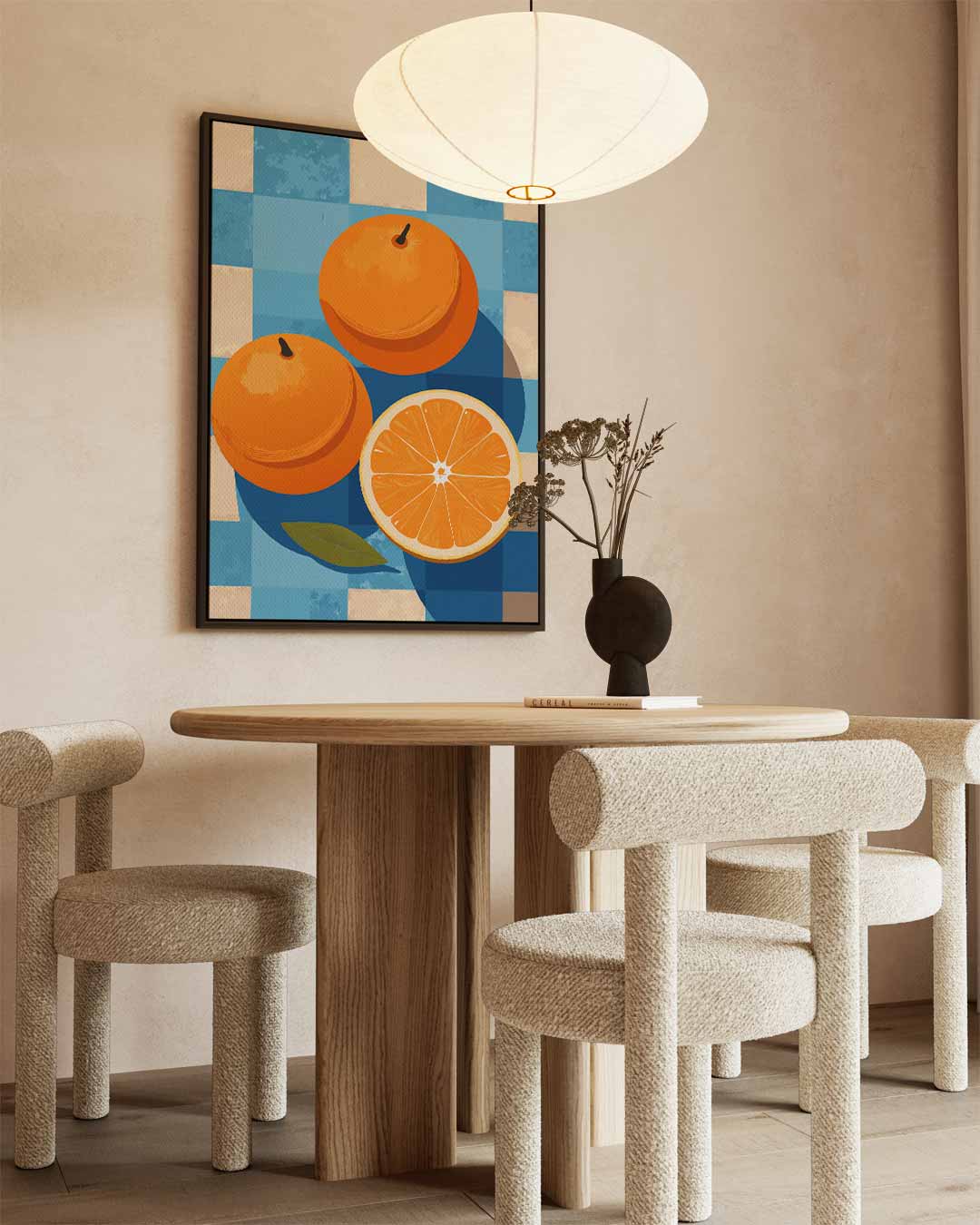 Oranje Frisse Stilleven Kunstwerk-canvas-dibond-plexiglas-wanddecoratie-WallArtistic