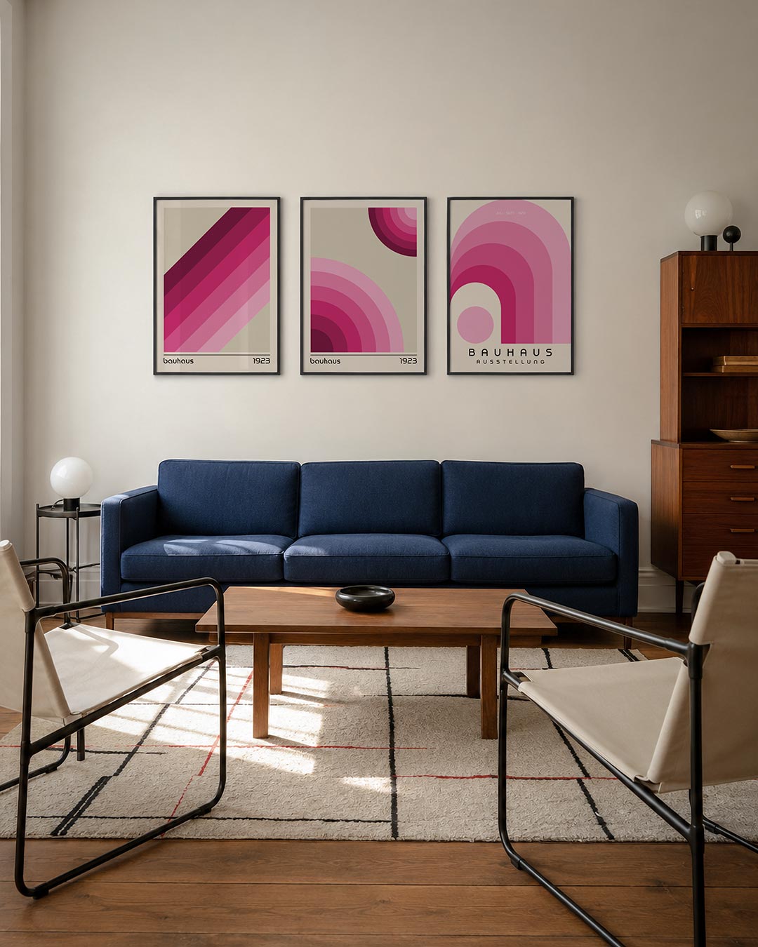 Kleurrijke diagonalen Posterset