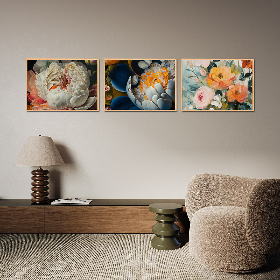 Bloemrijke overvloed Posterset