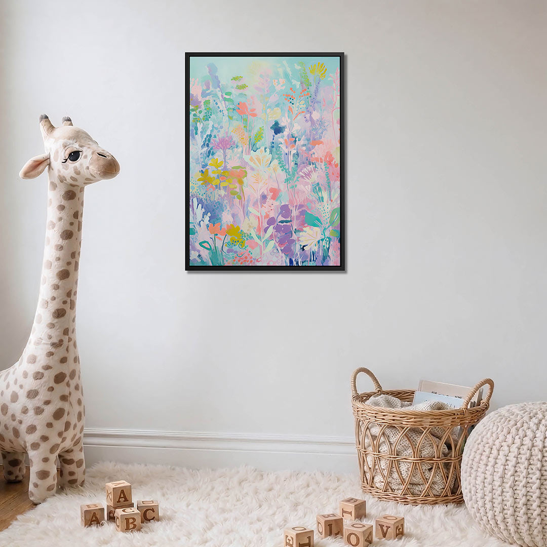 Vrolijke bloemenpracht Kunstwerk