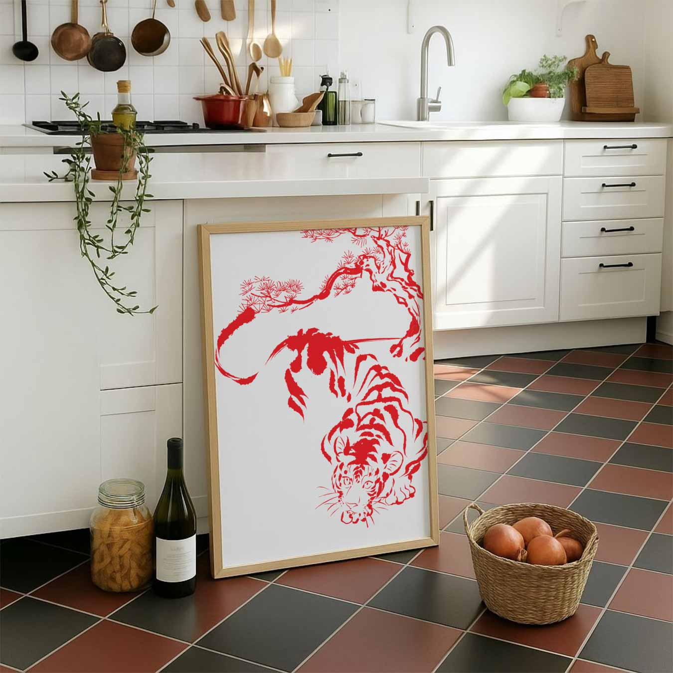 Schilderachtige Tijger Poster