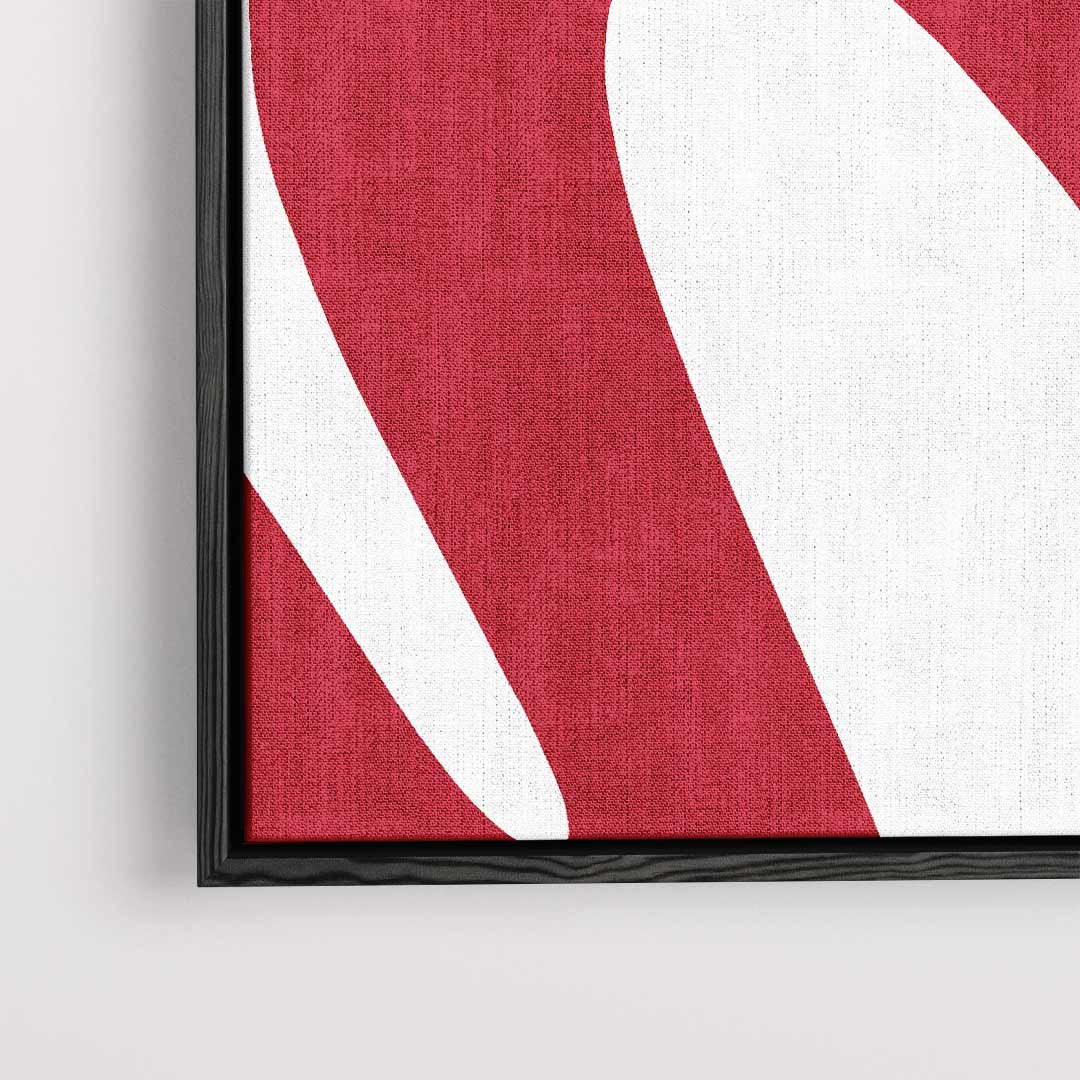 Rode Moderne Wandkunst Kunstwerk-canvas-dibond-plexiglas-wanddecoratie-WallArtistic