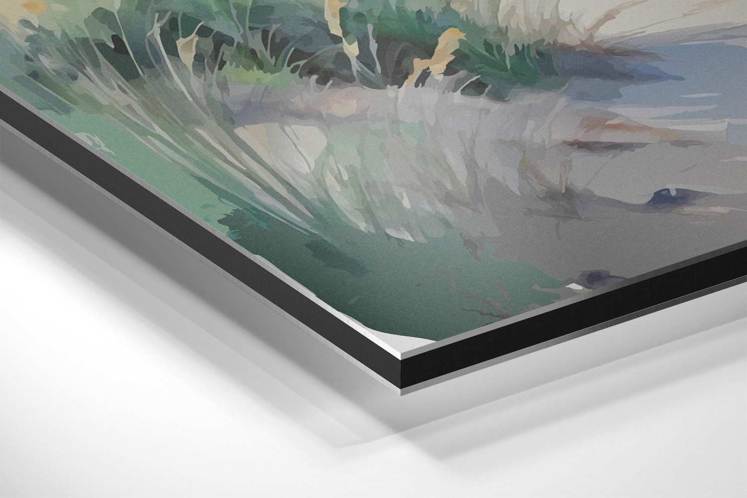 Zomer aan Zee Kunstwerk-canvas-dibond-plexiglas-wanddecoratie-WallArtistic