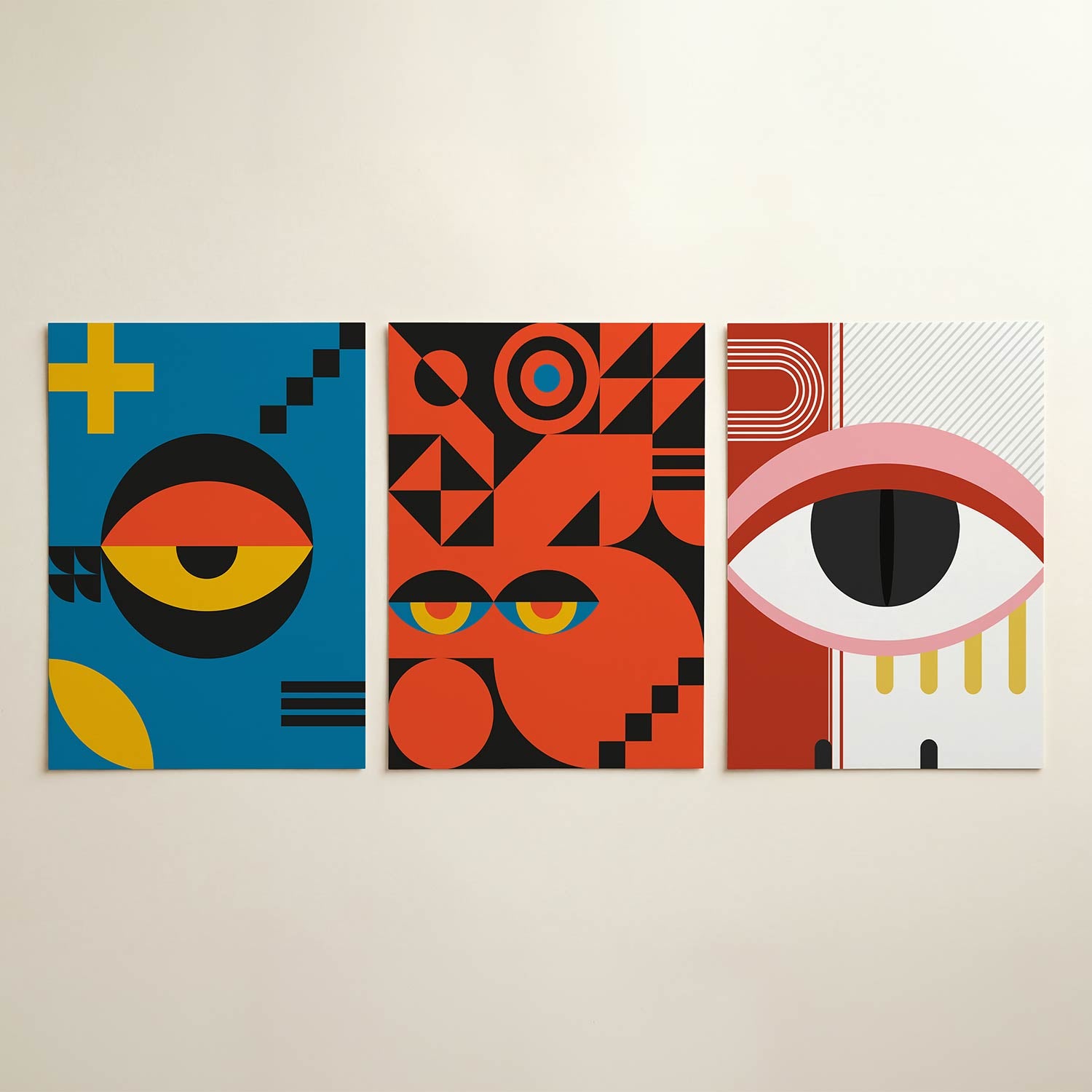 Vorm en kleurenspel Posterset