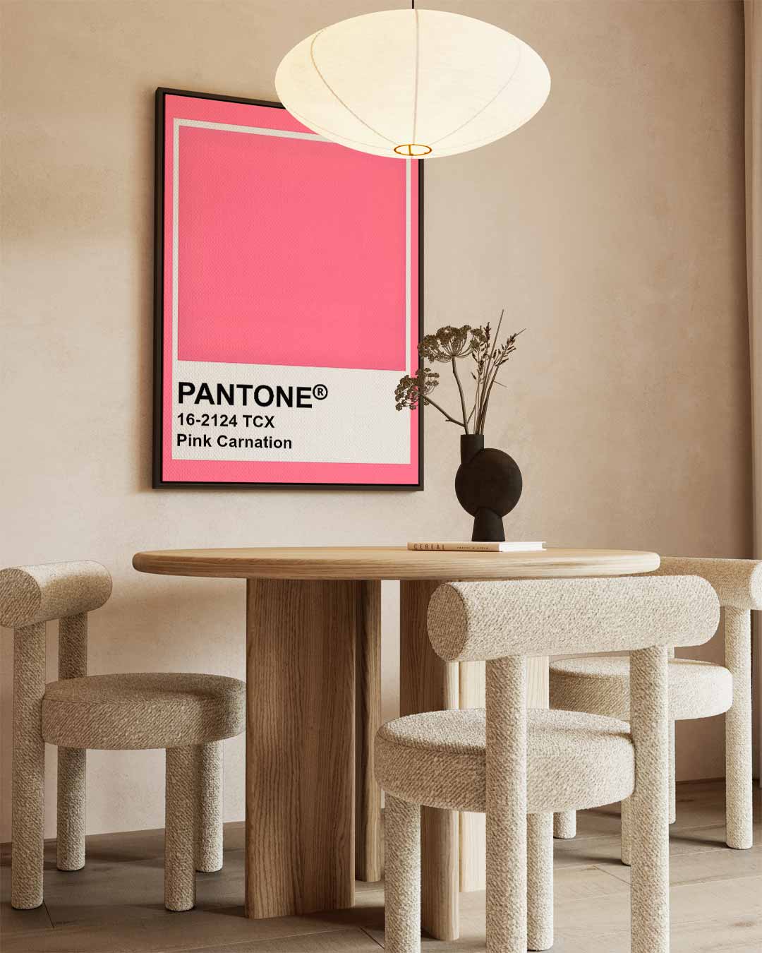 Roze Carnation Canvas Kunstwerk-canvas-dibond-plexiglas-wanddecoratie-WallArtistic