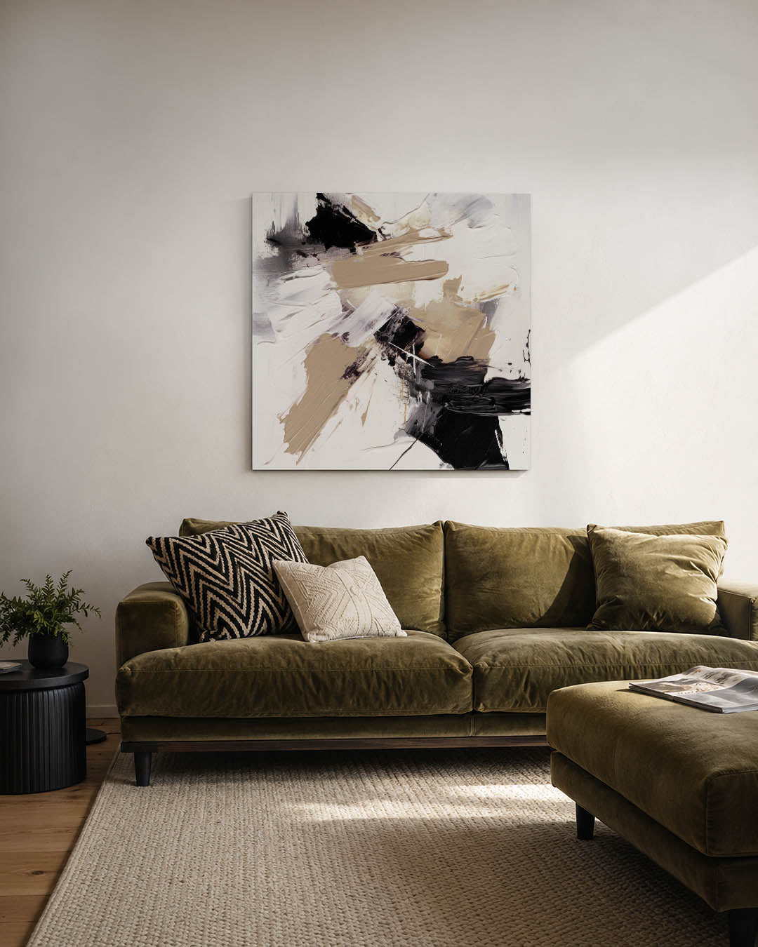 Dynamische kleurvlakken Kunstwerk