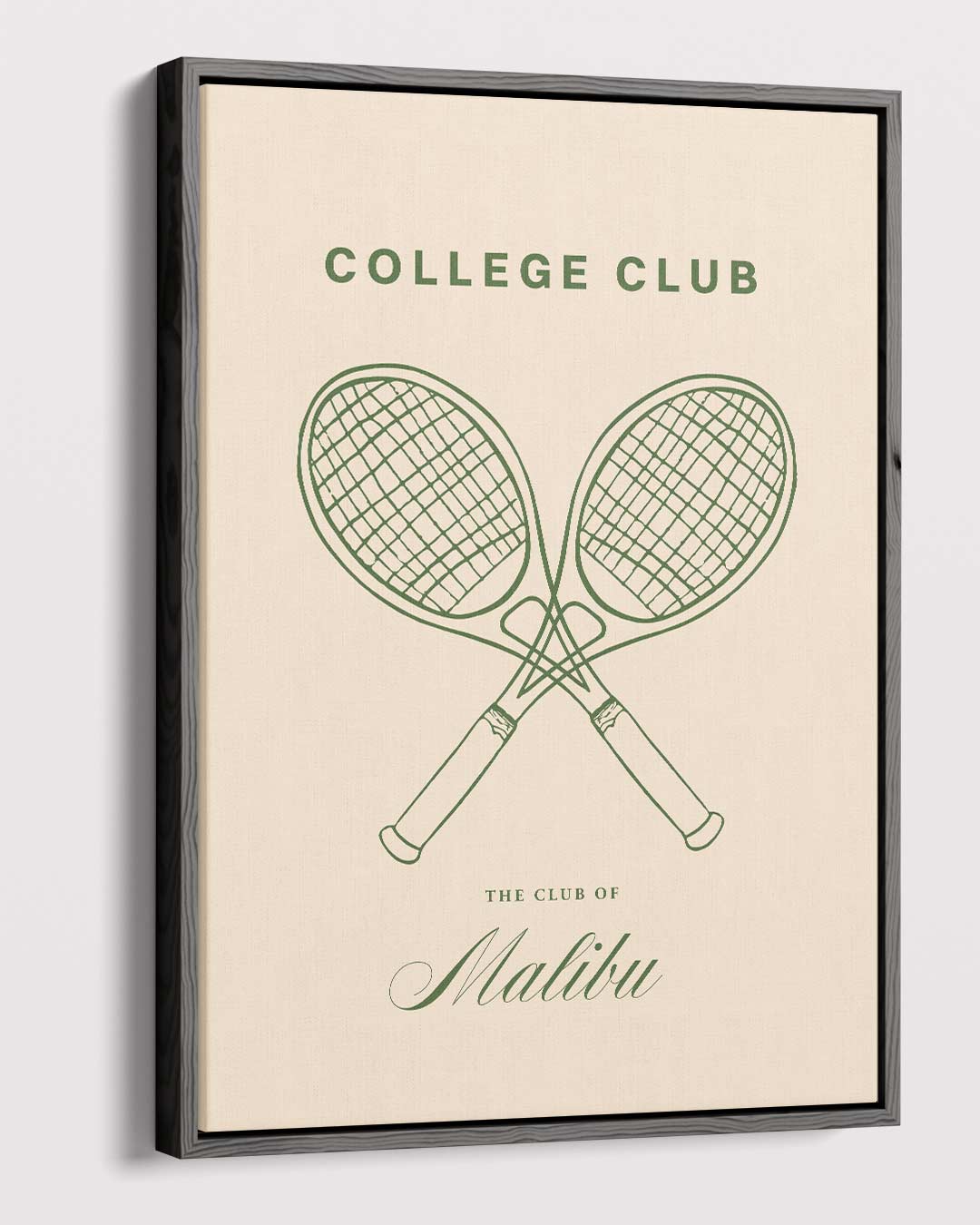 Tennisclub Retro Poster