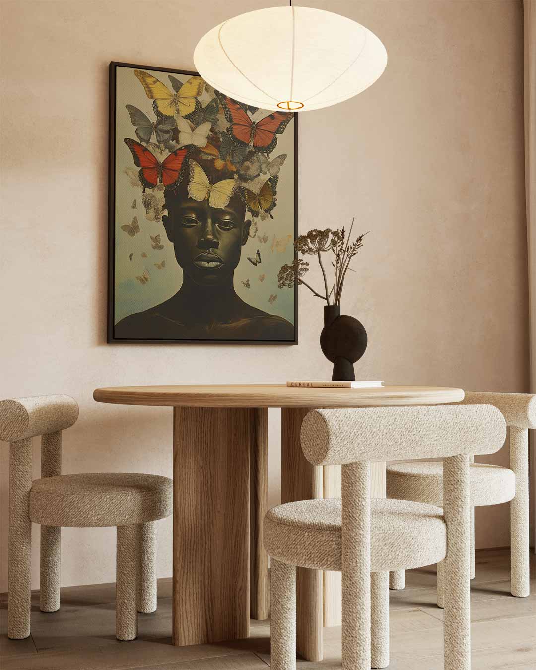 Vlinder Transformatie Kunstwerk-canvas-dibond-plexiglas-wanddecoratie-WallArtistic