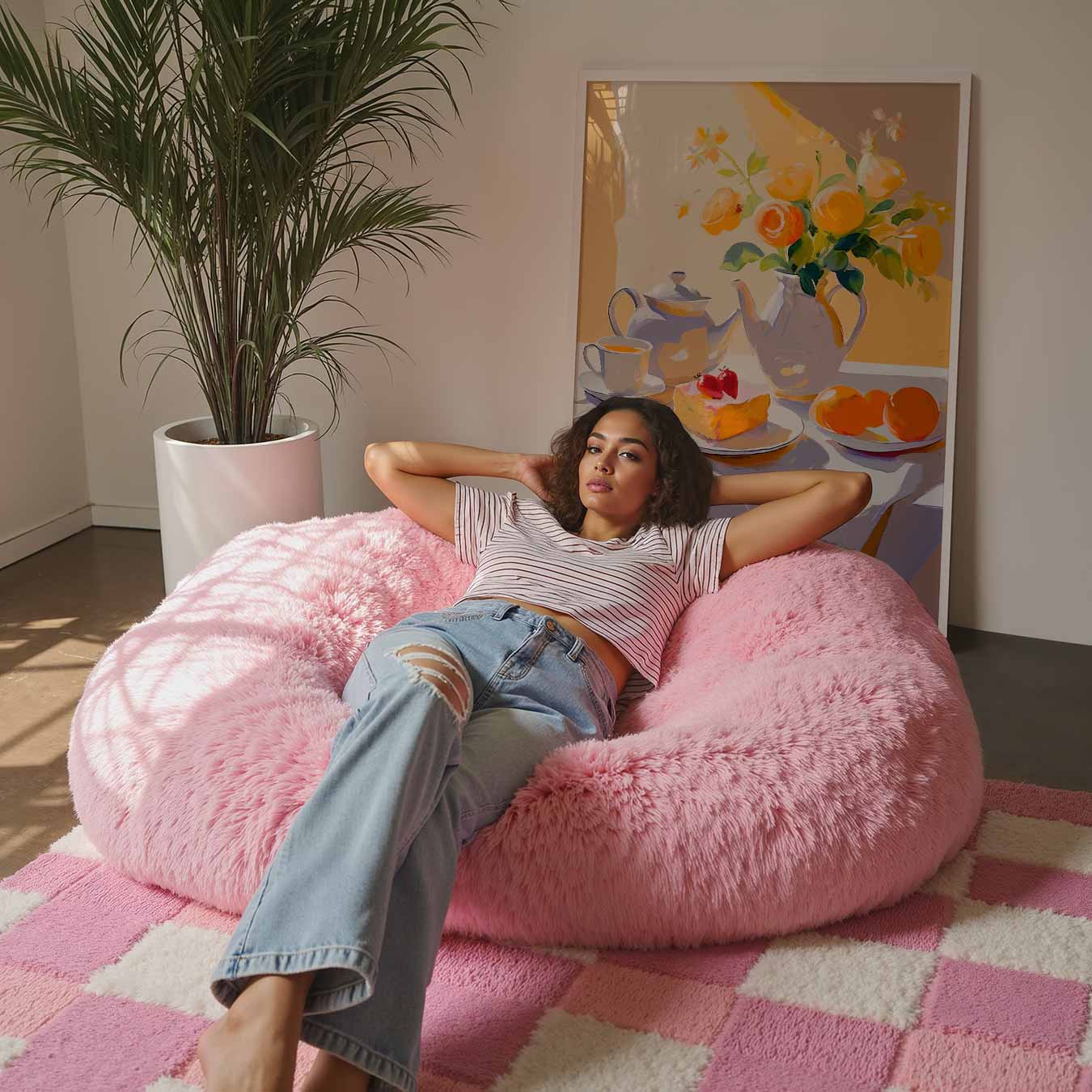 Zonnige Theetijd Stilleven Poster-WallArtistic