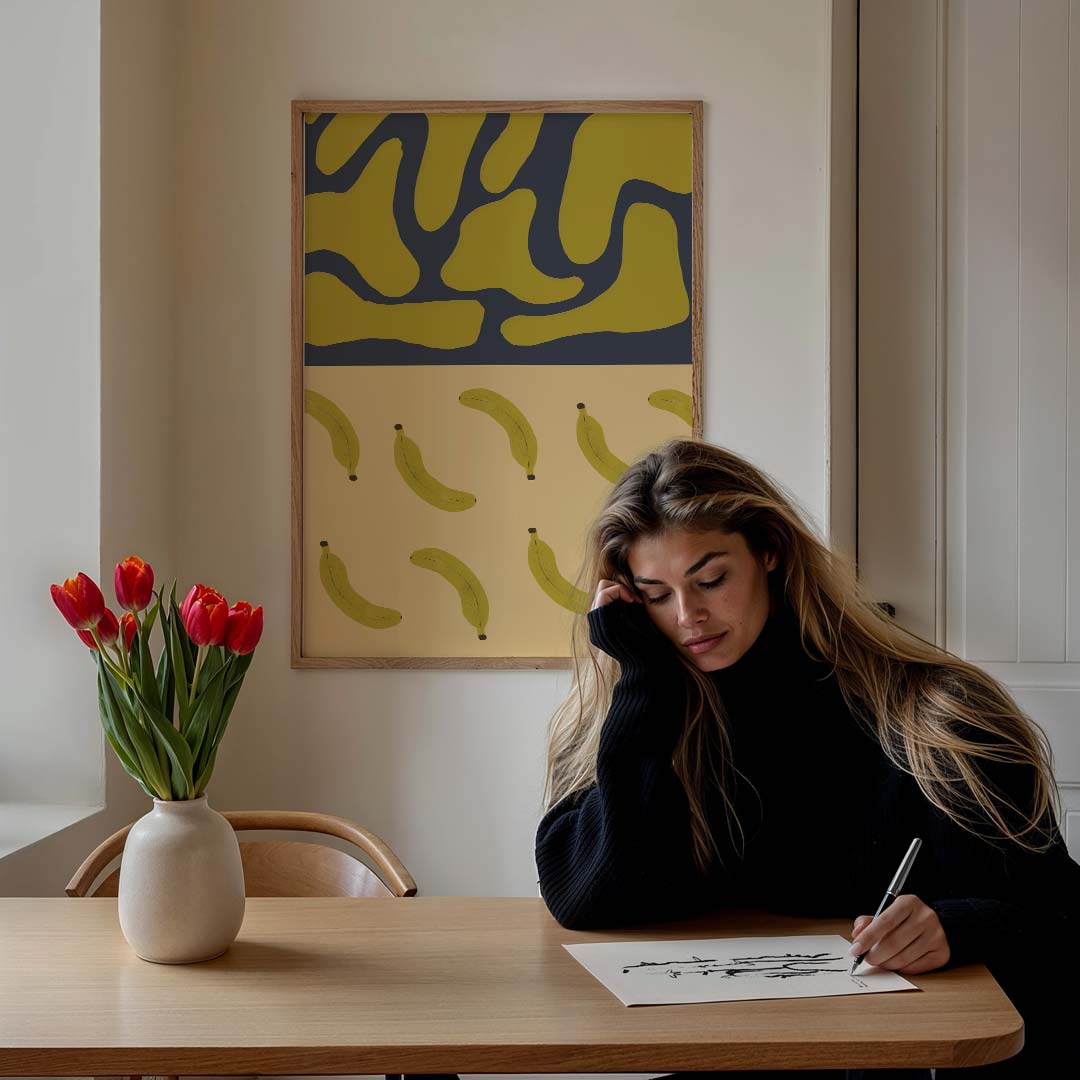 Bananen Jungle Vibes Poster-WallArtistic