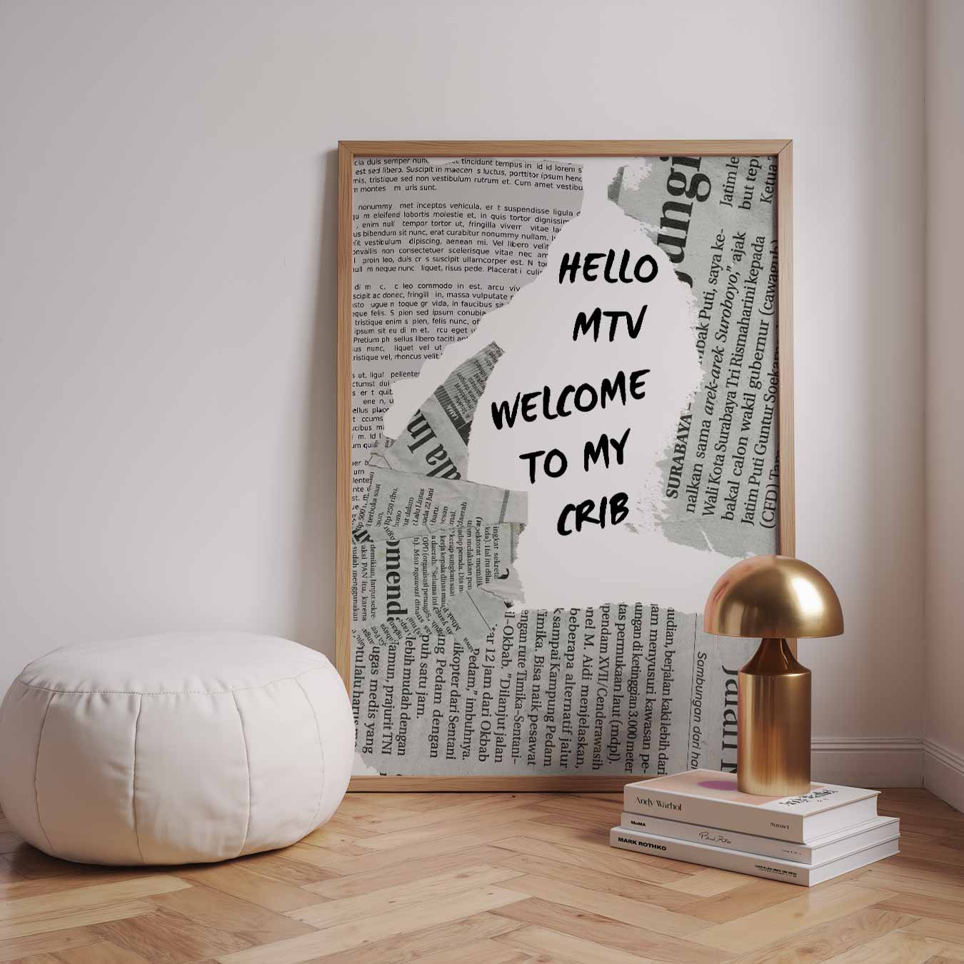 Typografie Collage Poster-WallArtistic