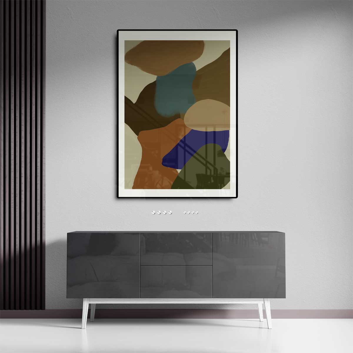 Aards Abstract Kunstwerk-canvas-dibond-plexiglas-wanddecoratie-WallArtistic