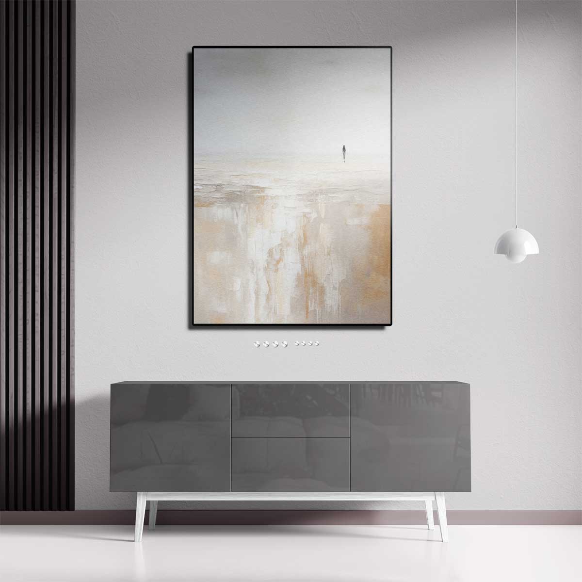 Eenzaamheid in de Leegte Kunstwerk-canvas-dibond-plexiglas-wanddecoratie-WallArtistic