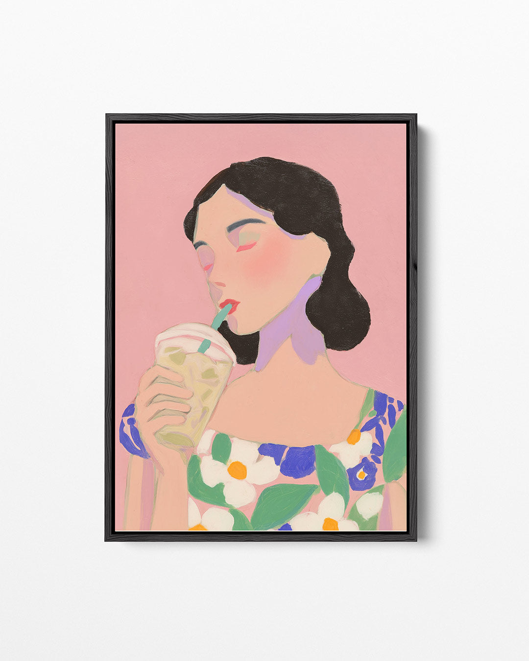 Dromerige vrouw Kunstwerk