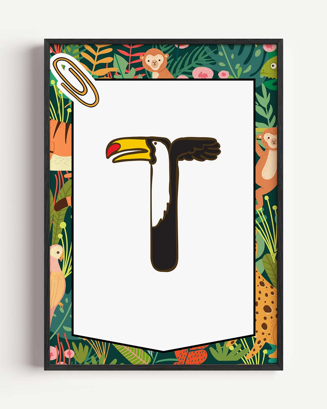 Avontuurlijke Jungle Dieren Poster-WallArtistic