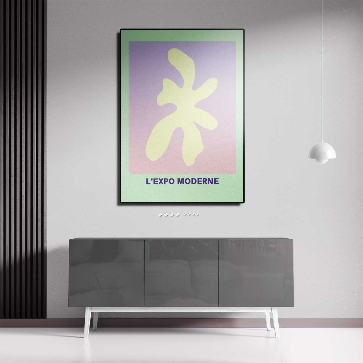 Abstracte Vormen in Pastel Kunstwerk-canvas-dibond-plexiglas-wanddecoratie-WallArtistic