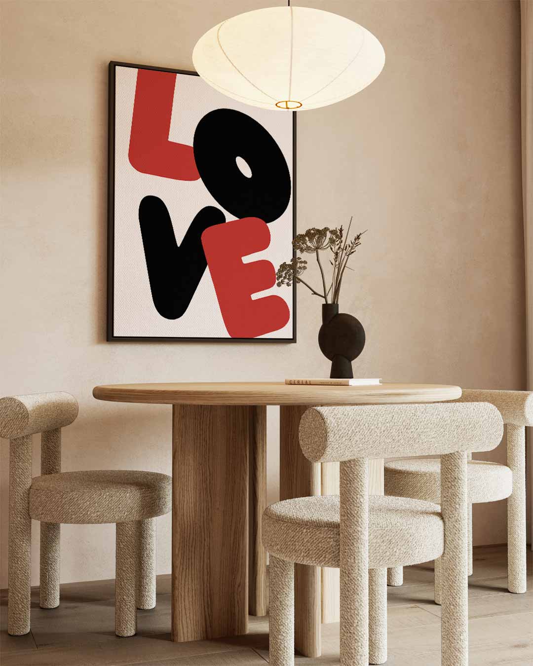 Liefdevolle Vormen Kunstwerk-canvas-dibond-plexiglas-wanddecoratie-WallArtistic