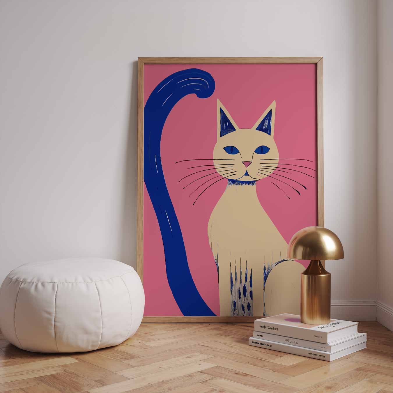 Stijlvolle Kattenkunst Poster-WallArtistic