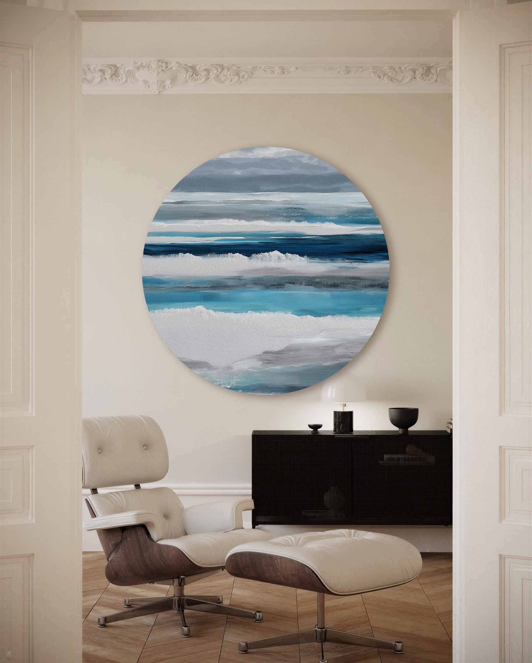 Blauwe zee Muurcirkel