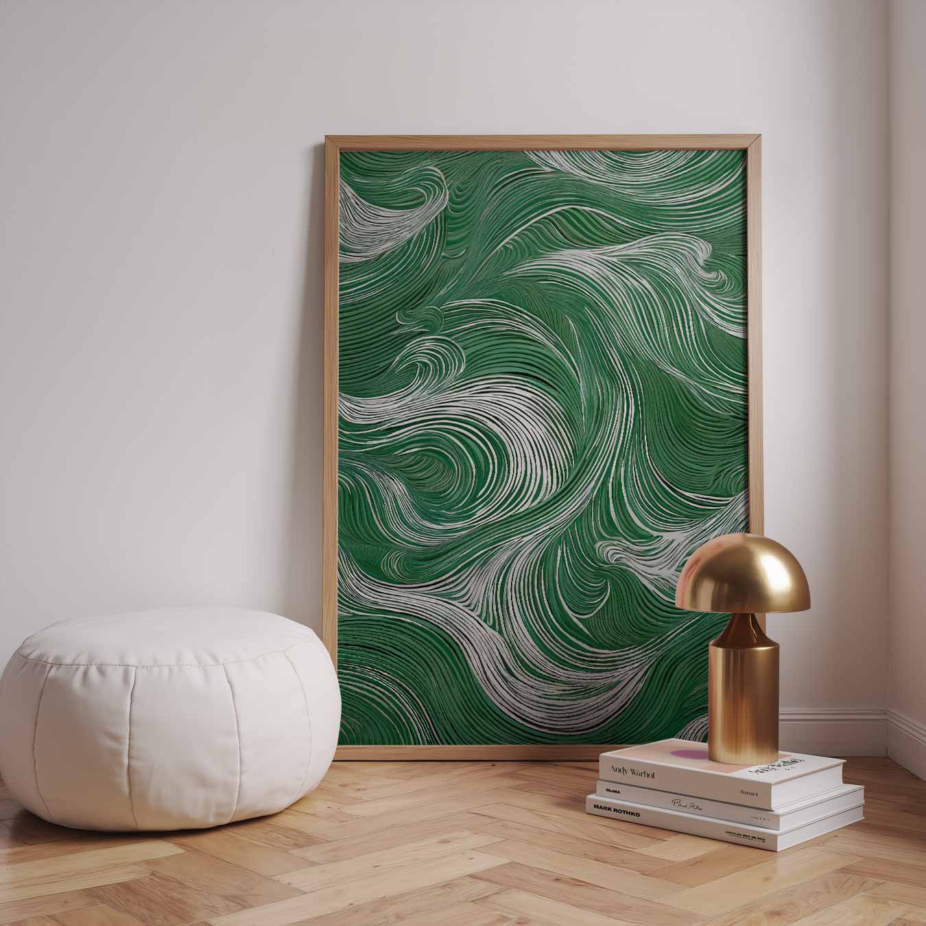 Golvende Groene Harmonie Poster