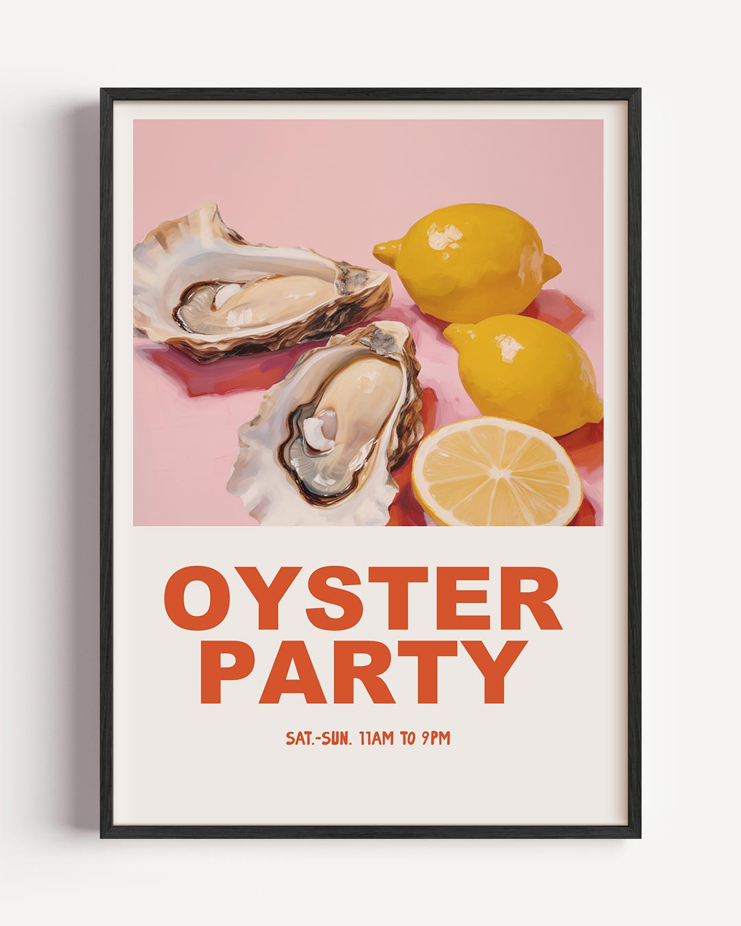 Zonnige Oesterparty Poster-WallArtistic