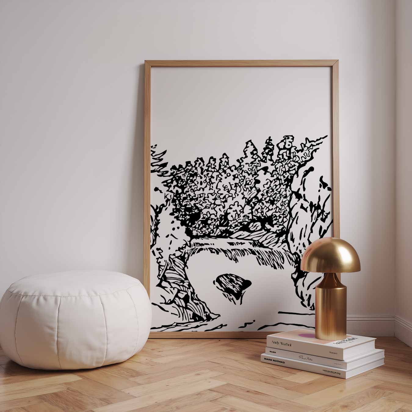 Rustgevende Natuurtekening Poster