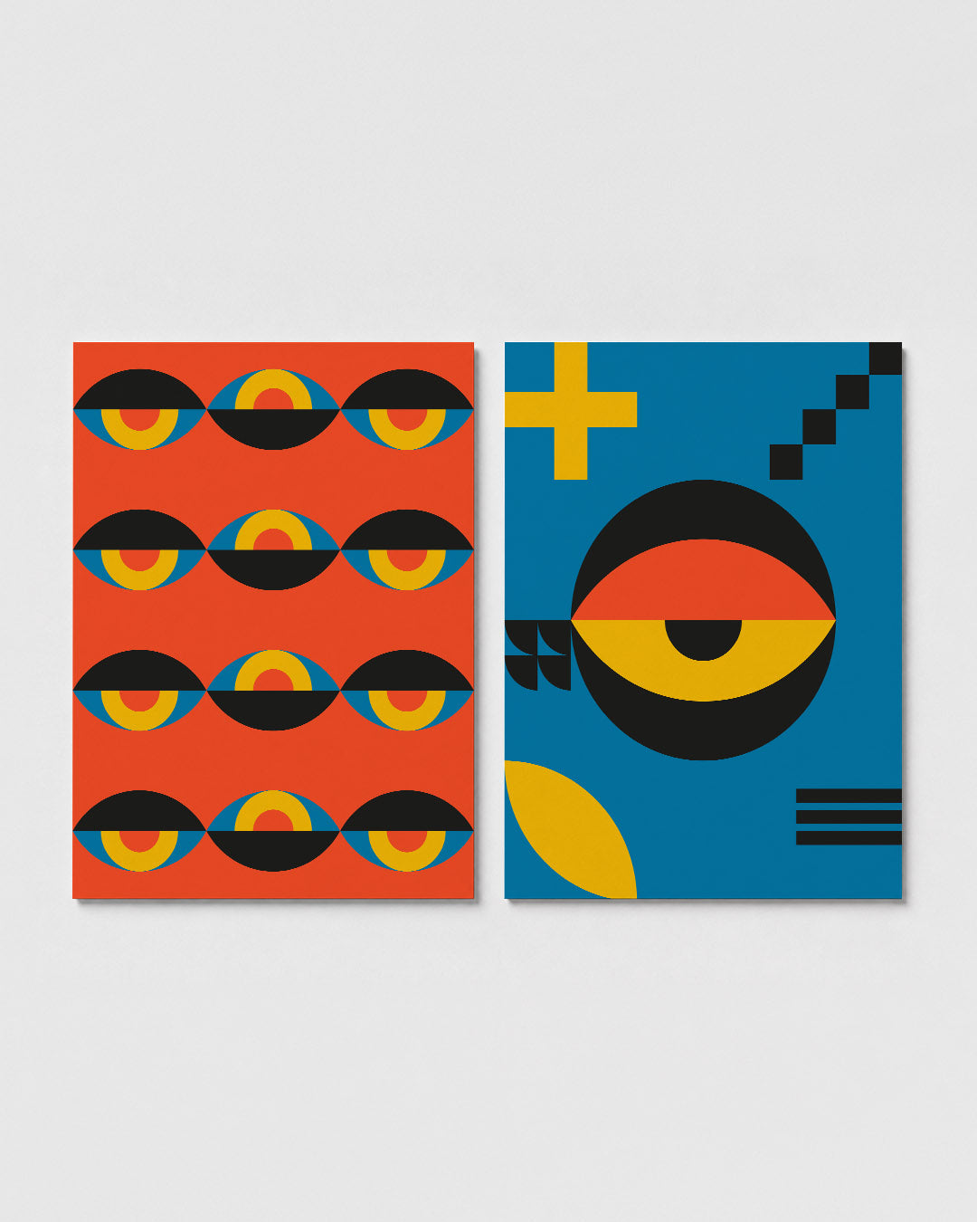 Oogvormen en kleur Posterset