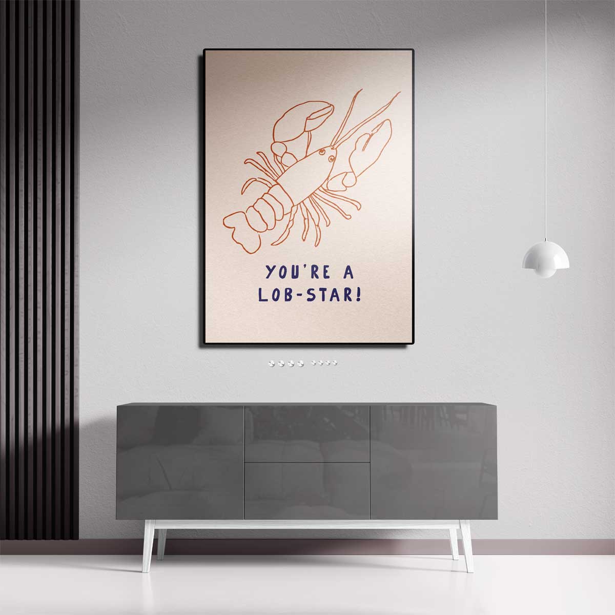 Lob-Star Illustratie Poster