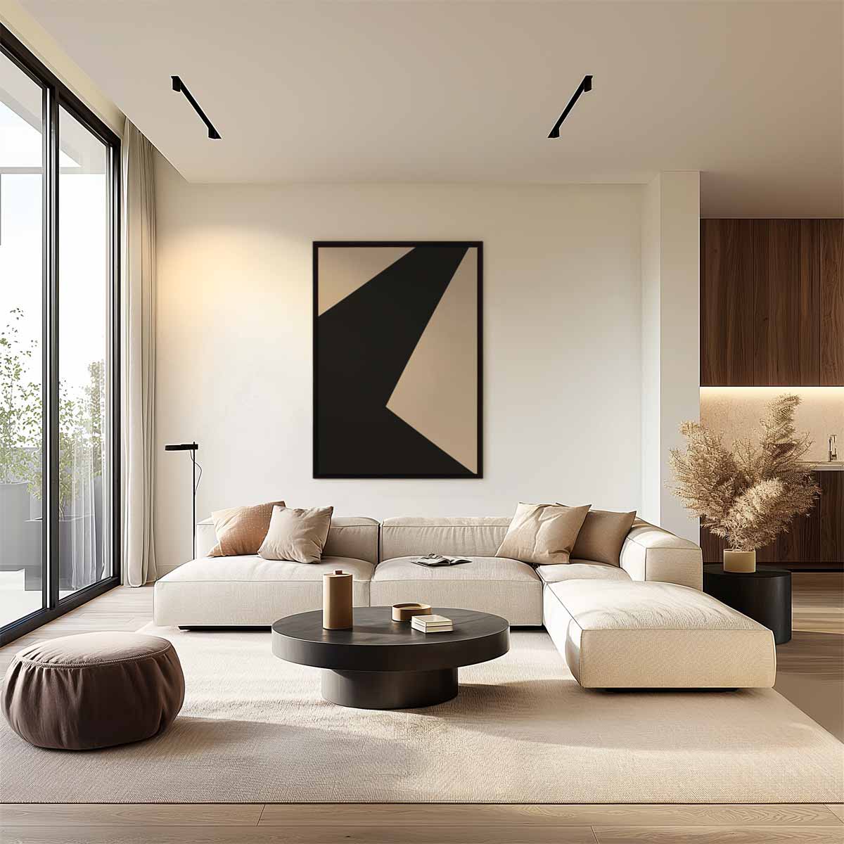 Abstracte Geometrische Composities Kunstwerk-canvas-dibond-plexiglas-wanddecoratie-WallArtistic