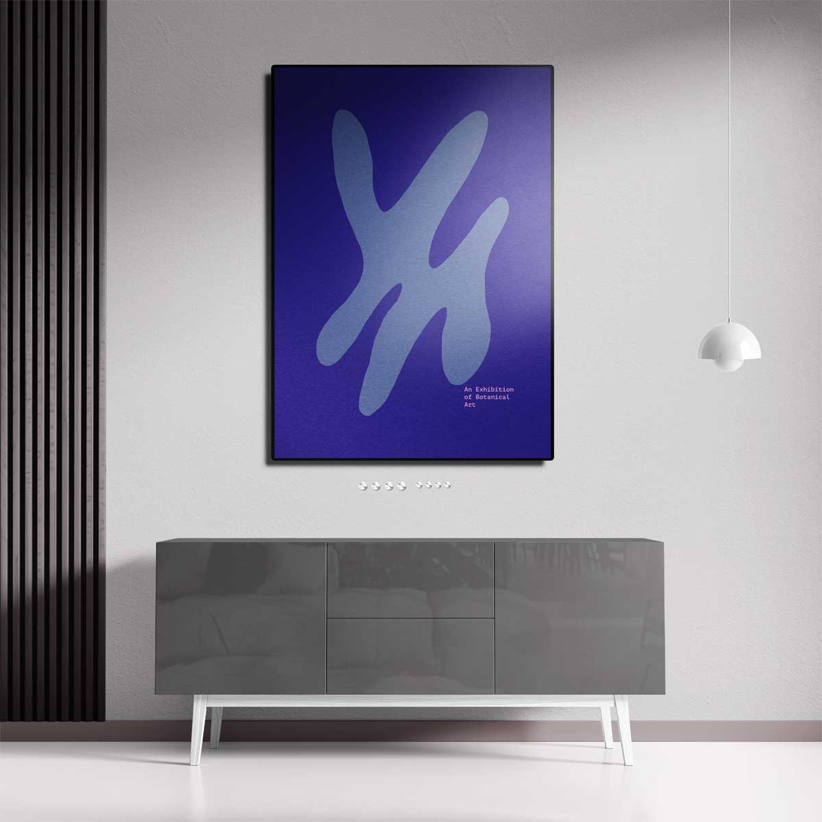 Abstracte Botanische Expressie Kunstwerk-canvas-dibond-plexiglas-wanddecoratie-WallArtistic