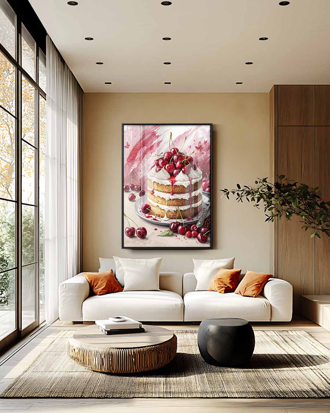 Zoete Kersen Verrukking Kunstwerk-canvas-dibond-plexiglas-wanddecoratie-WallArtistic