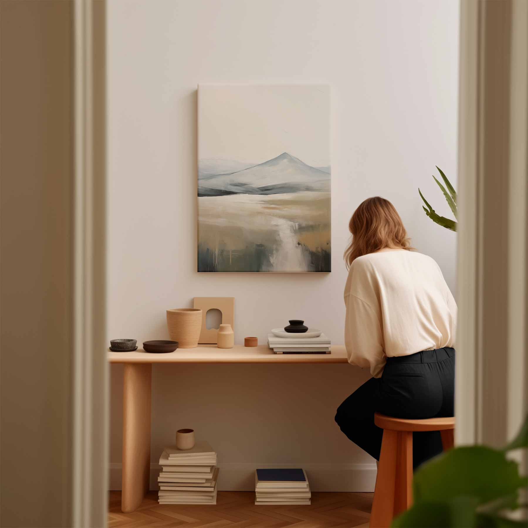 Hemelse Bergtaferelen Kunstwerk-canvas-dibond-plexiglas-wanddecoratie-WallArtistic