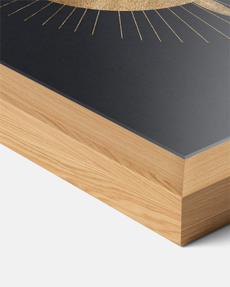 Elegante Gouden Zonsondergang Poster-WallArtistic