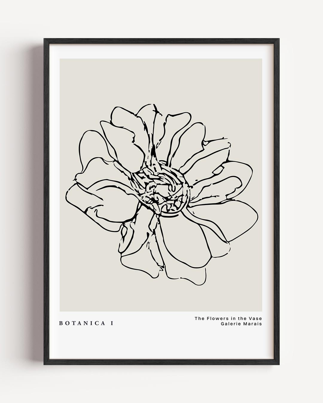 Botanica I Bloemenlijntekening Poster-WallArtistic