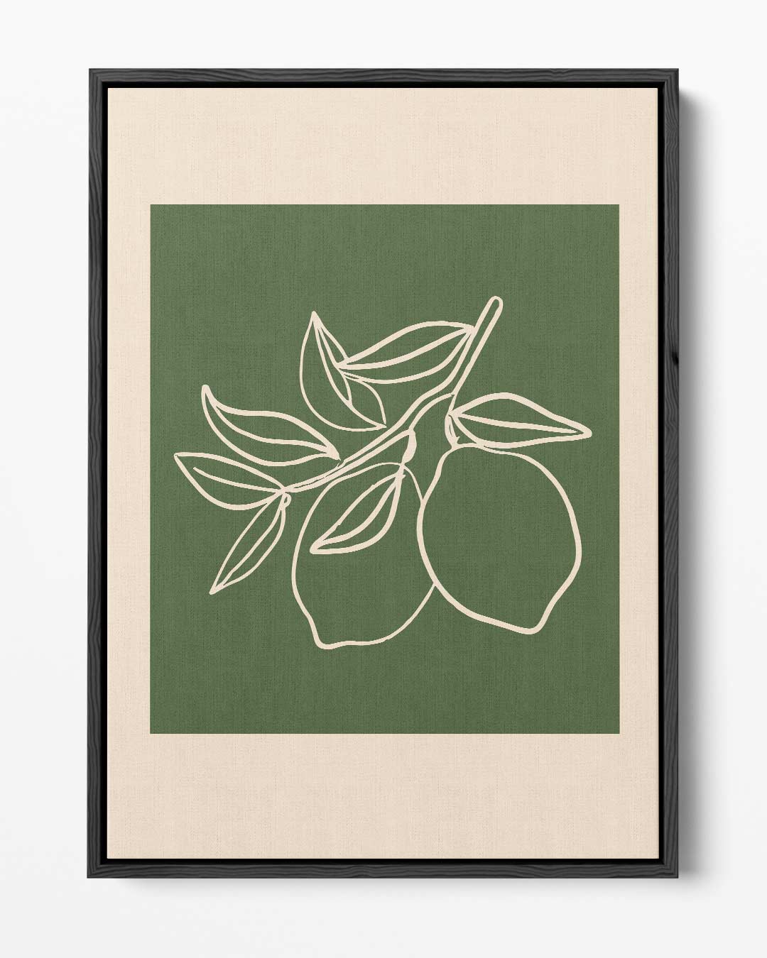 Minimalistische Citrustak Kunstwerk-canvas-dibond-plexiglas-wanddecoratie-WallArtistic